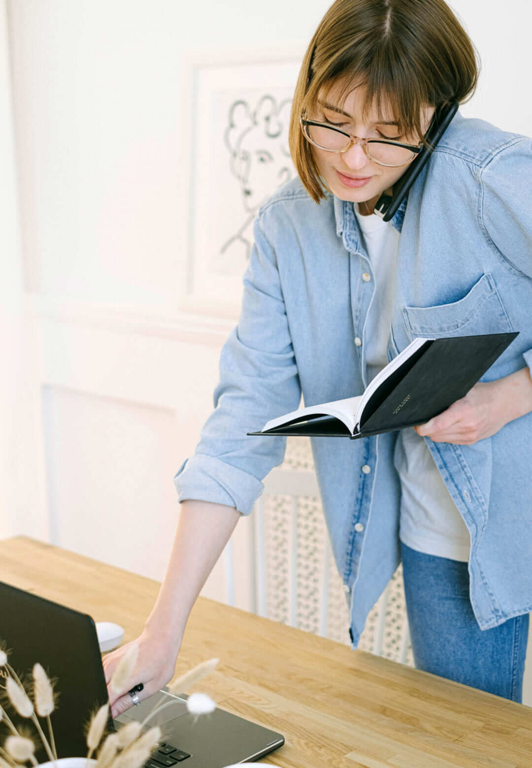 Woman working